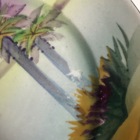 Takito Made In Nippon Japan VTG Set Of Four 6" Diameter Hand Painted Plates - Picture 9 of 10